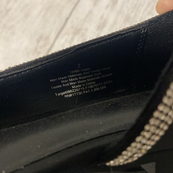 *Women's Juliette Bow Ballet Flats with Memory Foam Insole - A New Day Black 7 - Picture 8 of 9